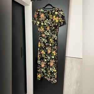 Floral Dress with slit in front